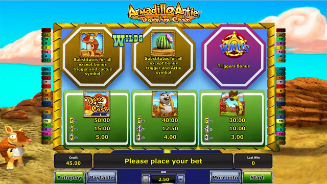 Бонусная игра Armadillo Artie 4