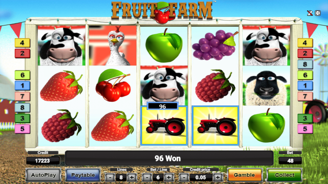 Характеристики слота Fruit Farm 17