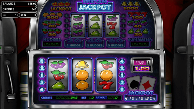 Игровой интерфейс Mega Jackpot 10