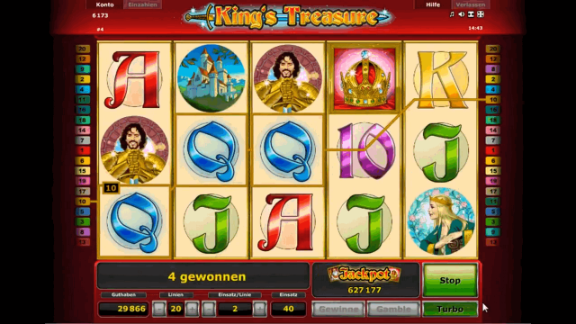 Игровой интерфейс King's Treasure 3