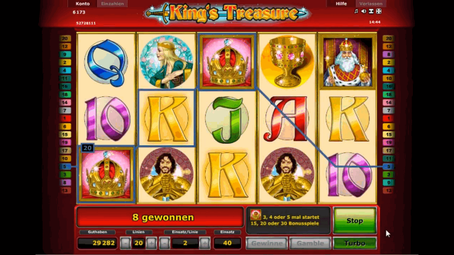 Игровой интерфейс King's Treasure 7