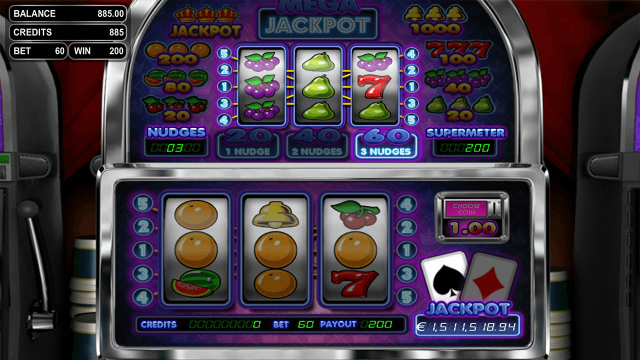 Игровой интерфейс Mega Jackpot 6