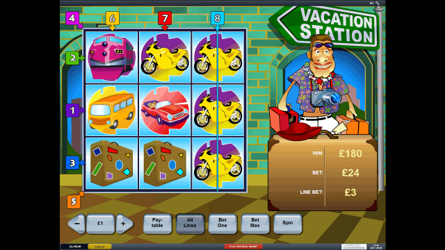 Игровой интерфейс Vacation Station 9