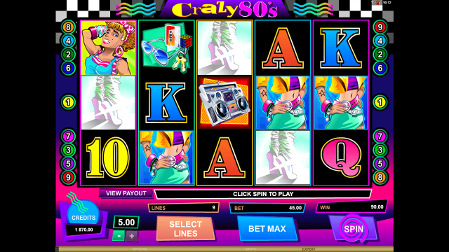 Бонусная игра Crazy 80's 4