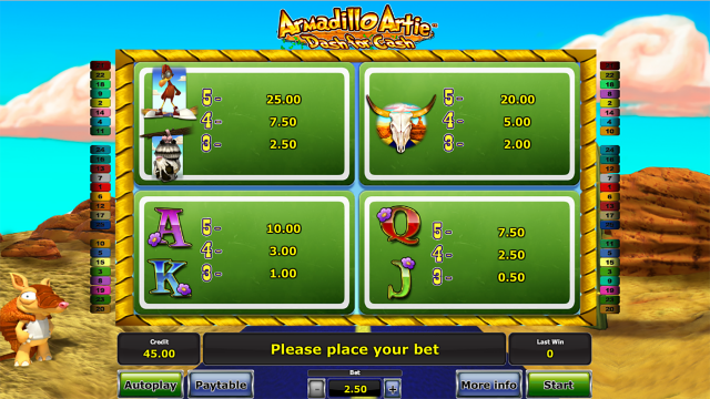 Бонусная игра Armadillo Artie 5