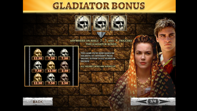 Игровой интерфейс Gladiator Jackpot 8