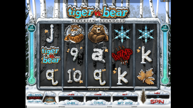 Игровой интерфейс Tiger Vs Bear 1