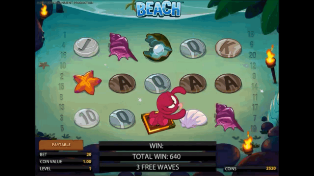 Бонусная игра Beach 5