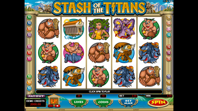 Характеристики слота Stash Of The Titans 6